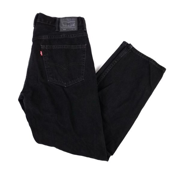 Levi's | 550 Relaxed Fit Black Denim Jeans 38x34 - Picture 4 of 8
